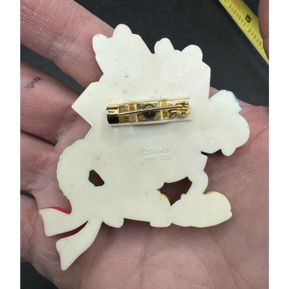 Disney Mickey Mouse Character Christmas Brooch Pin Colorful Holiday Gifts Wreath - Picture 3 of 5